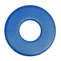 1/2" USS Flat Washer, Low Carbon, Teflon (Xylan) Blue